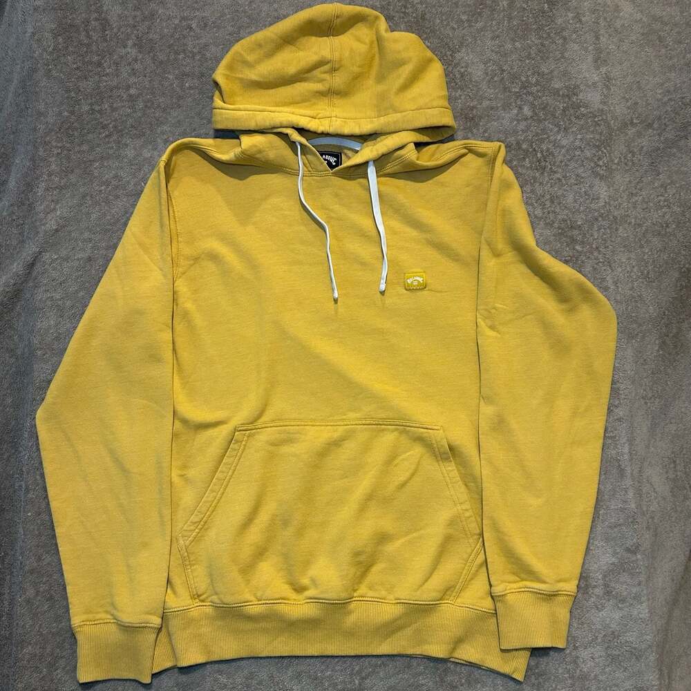VTG Billabong Yellow Pullover Hoodie, Size XL